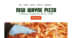 Desktop Screenshot of newwaynepizza.com