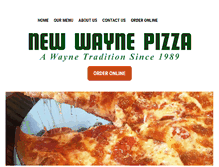 Tablet Screenshot of newwaynepizza.com